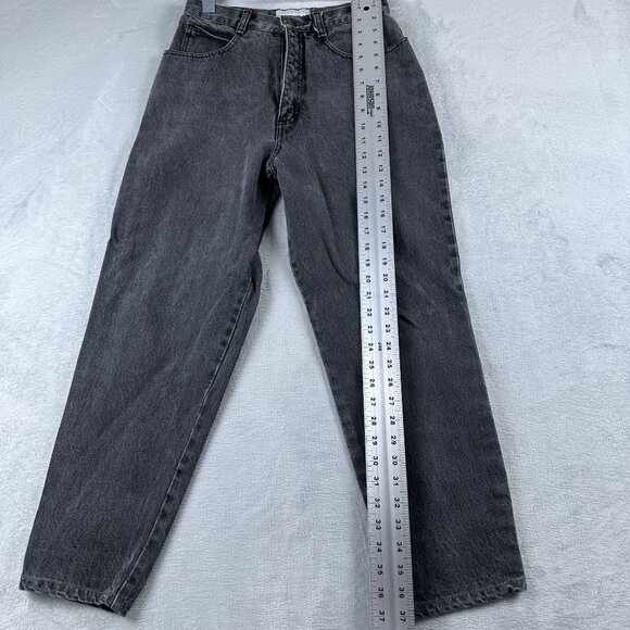 Forenza Mom Jeans Womens Size 10 High Rise Charcoal Wash 100% Cotton Black - Picture 8 of 12